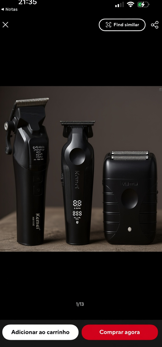 Kit de máquinas de barbear
